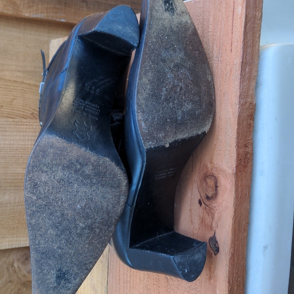 Nobel Black Leather Ankle Boots Made in Italy - Picture 7 of 8